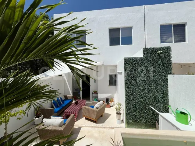 Casa en renta 3 Recama amueblada alberca privada Olivos3 Playa del Carmen P4605