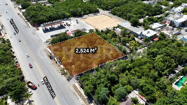 Terreno Comercial en Venta en Tulum, Quintana Roo