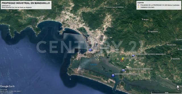 NUEVO PUERTO DE MANZANILLO LOTE INDUSTRIAL EN VENTA EN EXCELENTE UBICACIÓN