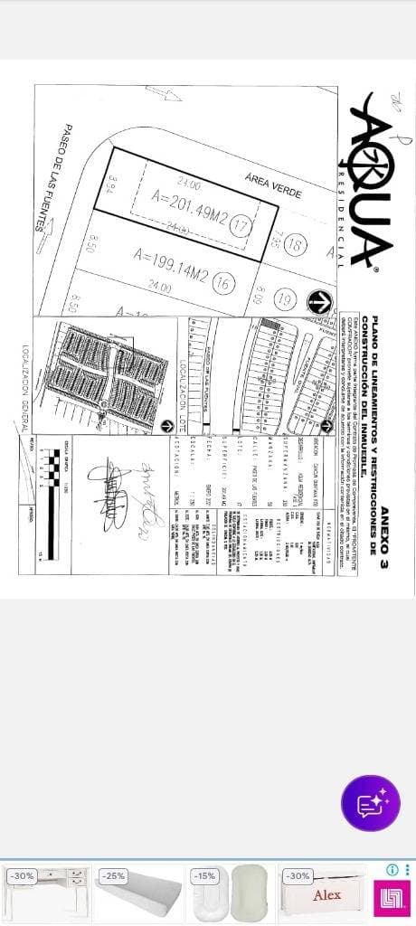 Terreno en Venta en Residencial Aqua