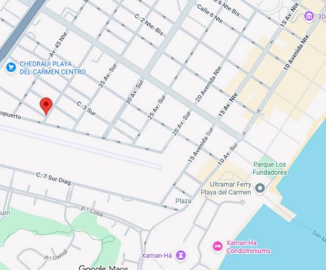 Terreno en Esquina Uso Mixto – Playa del Carmen Centro