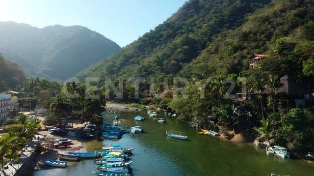 Lote en venta en Boca de Tomatlán, Puerto Vallarta, 969 m²