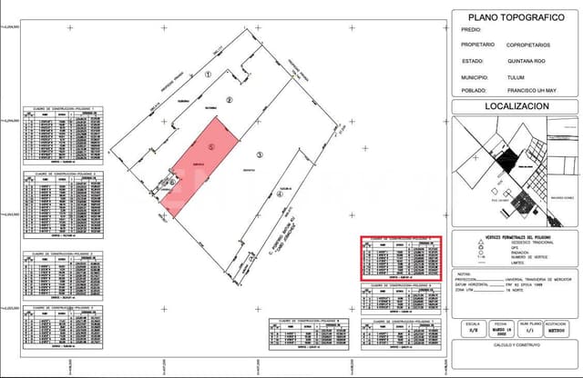 Terreno en Venta en Francisco Uh-may, Tulum, Quintana Roo