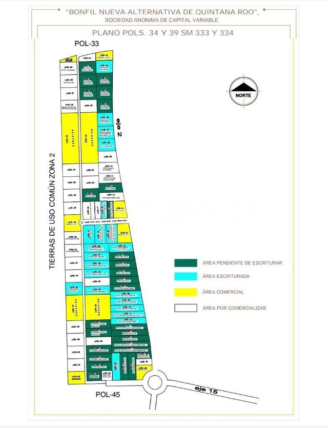 Venta de terreno en Poligono Sur, Cancún, Q. Roo OFC0125