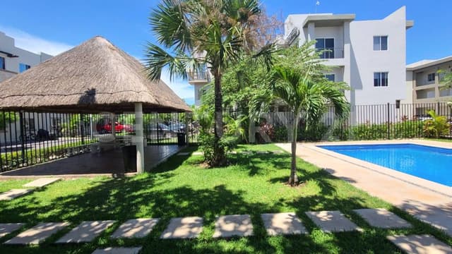 Departamento de 3 rec en renta en Jardines Mayakoba Playa del Carmen P4439