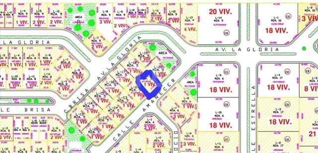 Terreno residencial en Venta en Fracc. El Cielo, Playa del Carmen Solidaridad