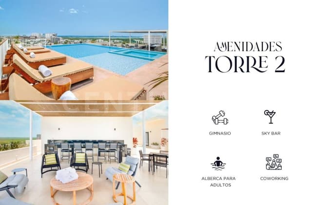 Departamento en Venta Vela Towers Cancún SVM1825