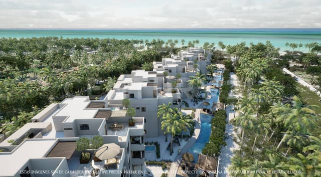 Penthouse de 3 habs en playa Telchac Yuc.con Beach Club privado.