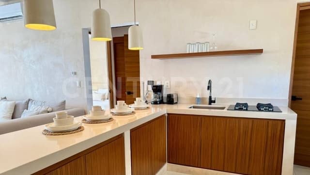 Penthouse de 1 recámara frente al Mar en Puerto Morelos