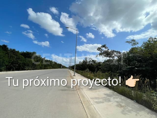 Venta lote uso comercial en ESQUINA sobre Av.127 Jardines 6 Cancún,Qroo OFC4524