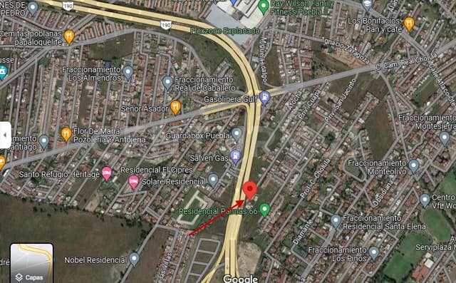 TERRENO EN VENTA EN SAN ANDRES CHOLULA A UN COSTADO DE PERIFERICO,LA CARCAÑA.