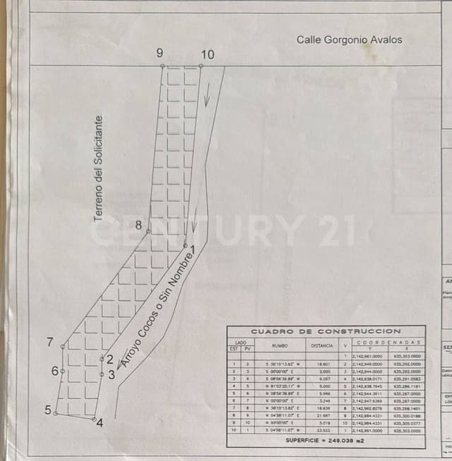 Terreno de uso habitacional y/o comercial