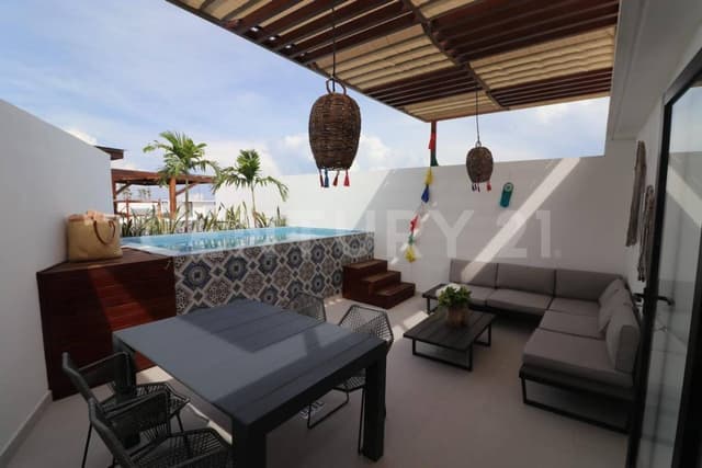 Penthouse amueblado en Tulum