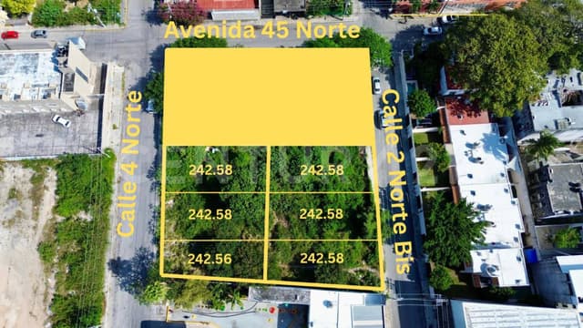 Terreno en Venta sobre Ave 45 / Calle 2 en zona centro opción de pago a plazos