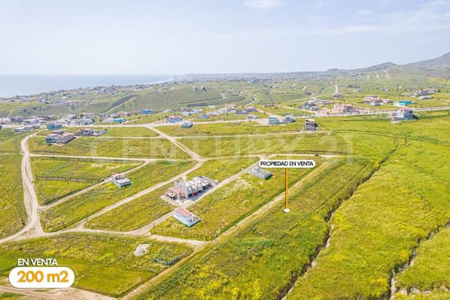 TERRENO PLANO EN LOMAS DE CANTAMAR EN PLAYAS DE ROSARITO B.C.
