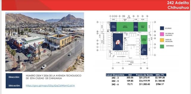 Local el Renta Av. Tecnológico Plaza Adelita