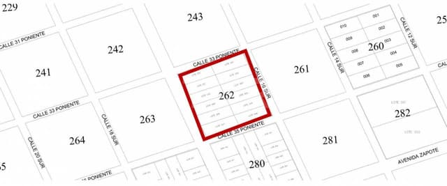 Terreno Mza 262 Región 15