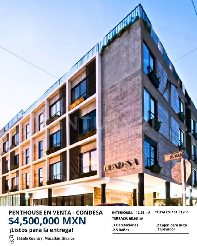 Penthouse en venta- condesa