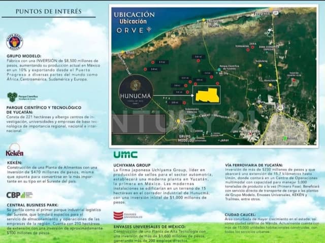 Terreno en Venta en Hunucmá, Yucatán