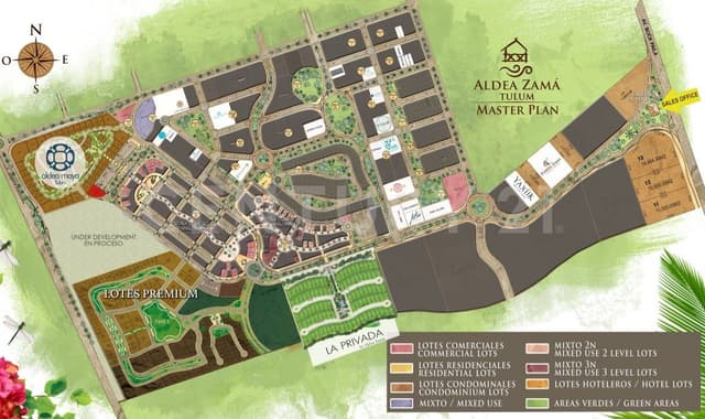 Terreno en venta, calle Kinich Na, Aldea Zama, R14, Tulum, Q. Roo.