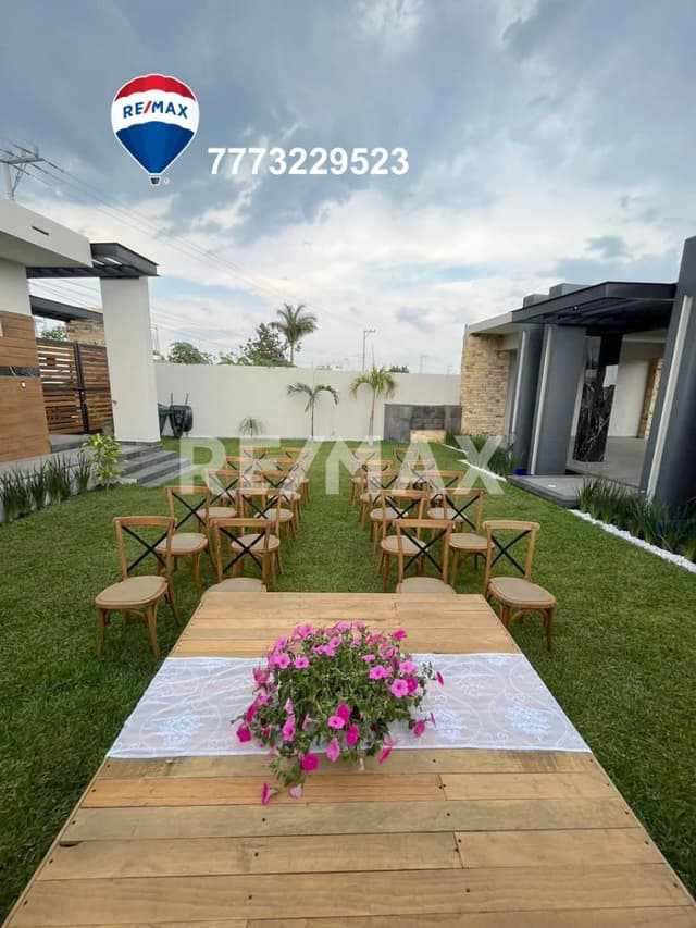 Jardín para eventos en Acapatzingo, Cuernavaca, Morelos...Clave 4490