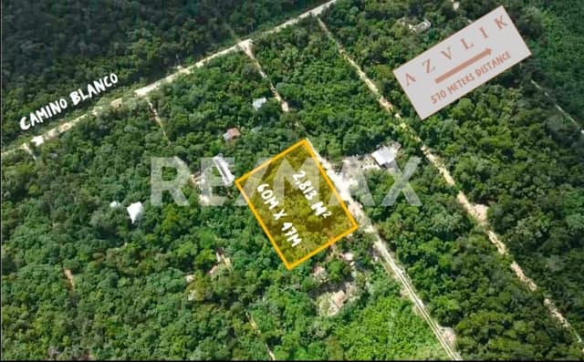 TERRENO TITULADO EN VENTA, CAMINO BLANCO, FRANCISCO UH MAY, TULUM.