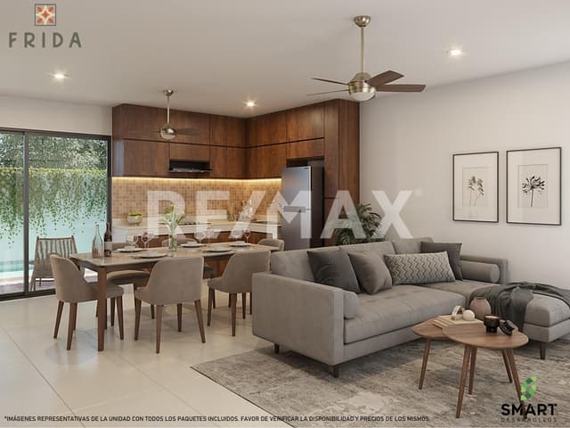 Preventa de villas de 1 recamara, en Frida Residencial Conkal, Yucatán