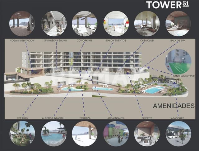 Departamento frente a playas de Rosarito.