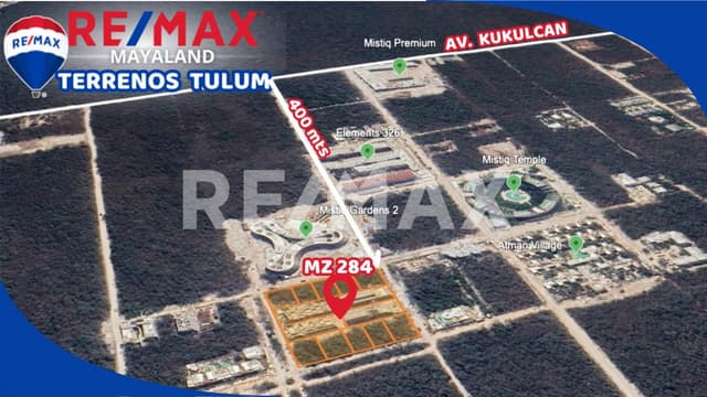 En venta terreno a 1.8 km de la playa de tulum en Region 15