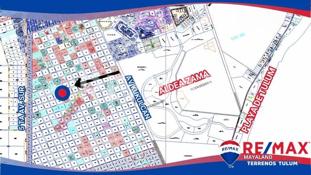 OPORTUNIDAD LOTE DE 744 M2 EN ESQUINA Y USO DE SUELO MIXTO EN TULUM