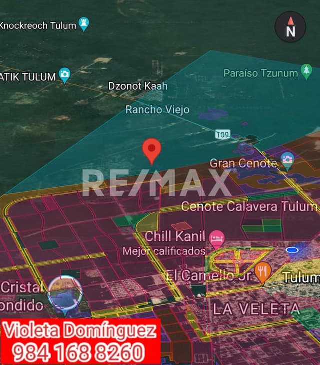 Vendo Terreno en Tulum 1,180 m²