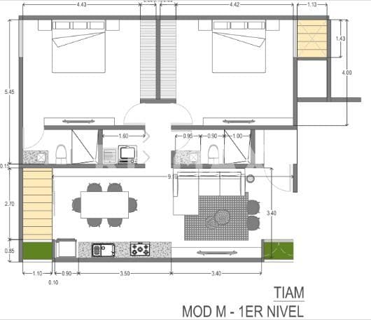 Departamento preventa de dos recámaras desarrollo TIAM en Temozón Mérida Yucatán