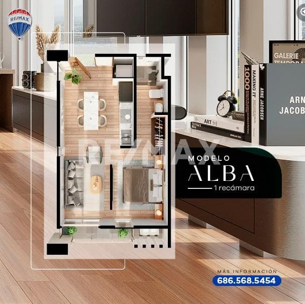 SE VENDE DEPARTAMENTO AMUEBLADO EN DESARROLLO ALBORA, MEXICALI,B.C