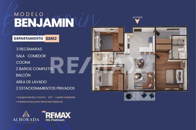 DEPARTAMENTO EN VENTA EN ALBORADA DEPARTAMENTOS