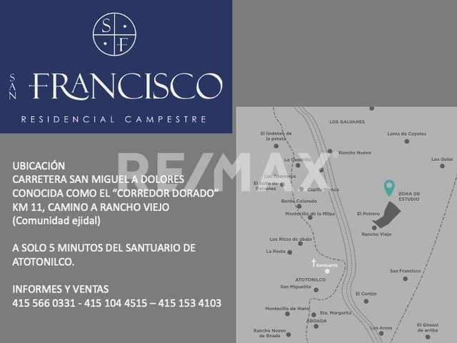 TERRENOS EN PRE - VENTA SAN MIGUEL DE ALLENDE