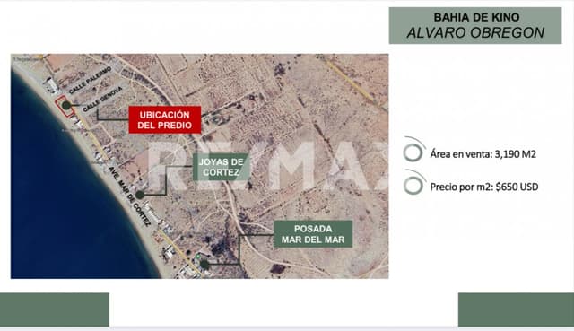 Terreno Comercial en Venta en Bahía de Kino