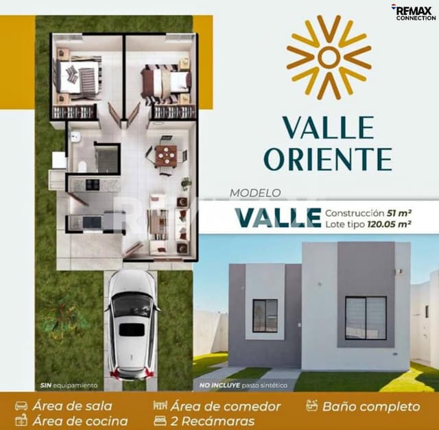 CASA en VENTA en VALLE ORIENTE RUBA (1 nivel)