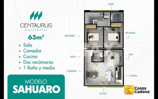 CASA EN VENTA EN CENTAURUS (2 NIVELES).