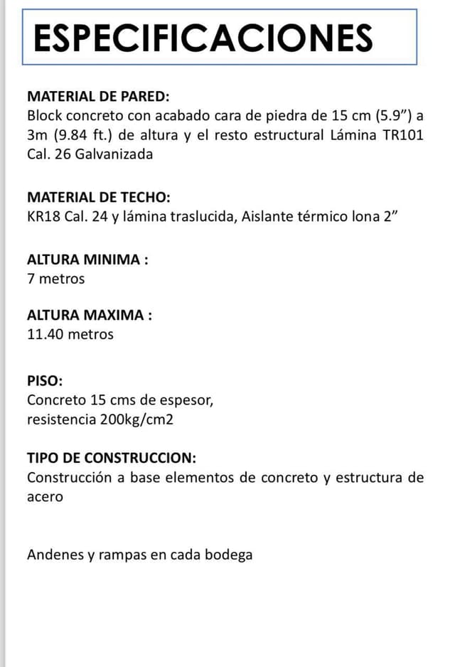 Bodegas en Renta en Sin Colonia