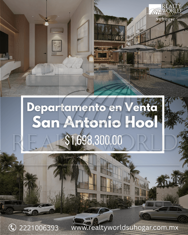 Departamentos en Venta en San Antonio Hool