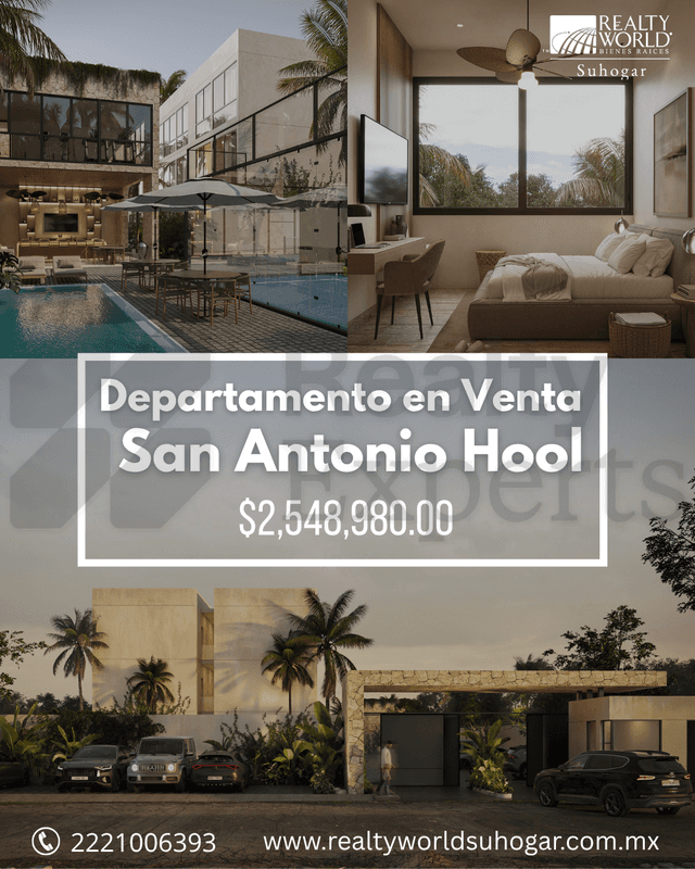 Departamentos en Venta en San Antonio Hool