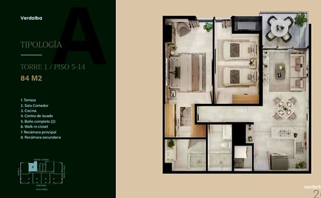 Departamentos en Venta en Santa Maria