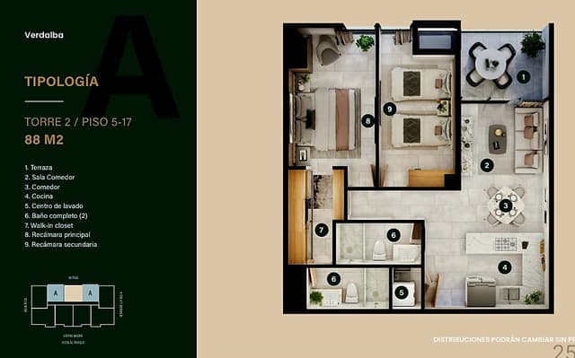 Departamentos en Venta en Santa María