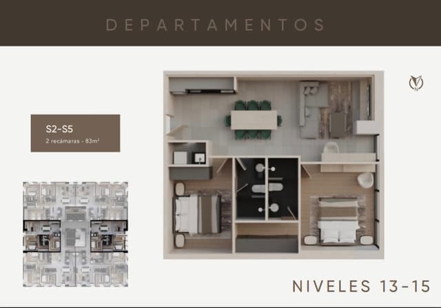 Departamentos en Venta en Huasteca Real