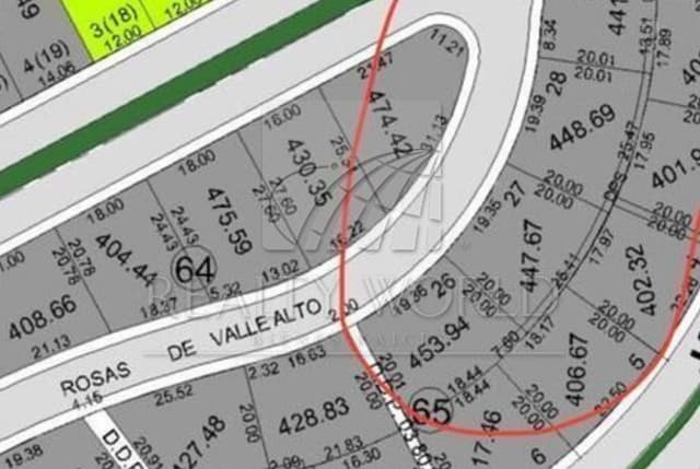 Terrenos en Venta en Jardines de Valle Alto