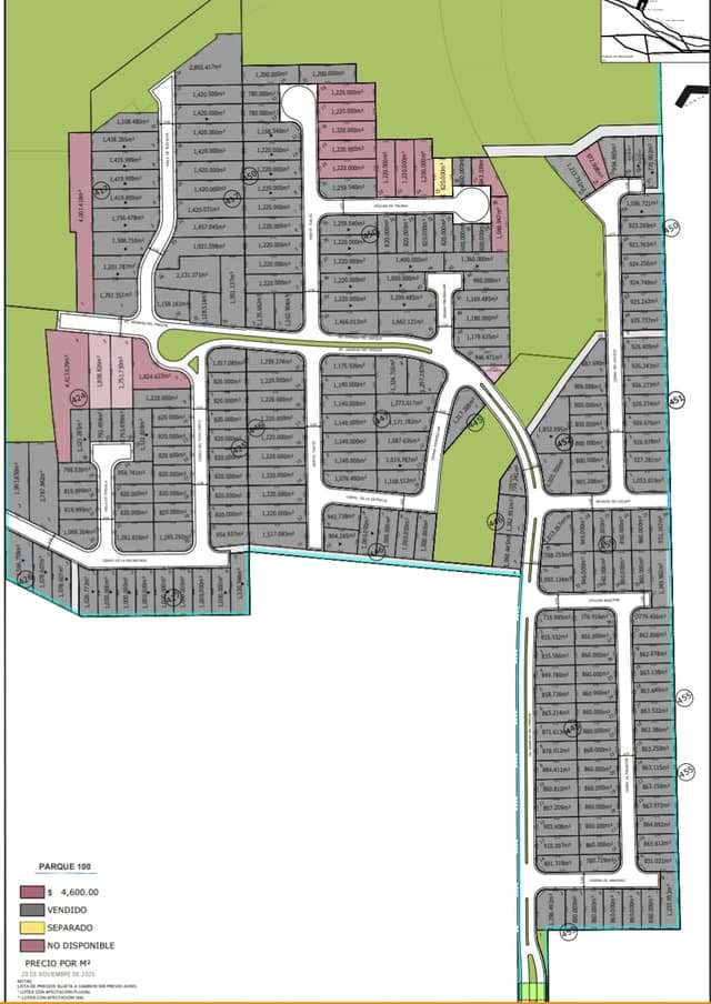 Terrenos en Venta en PARQUE IBP 100