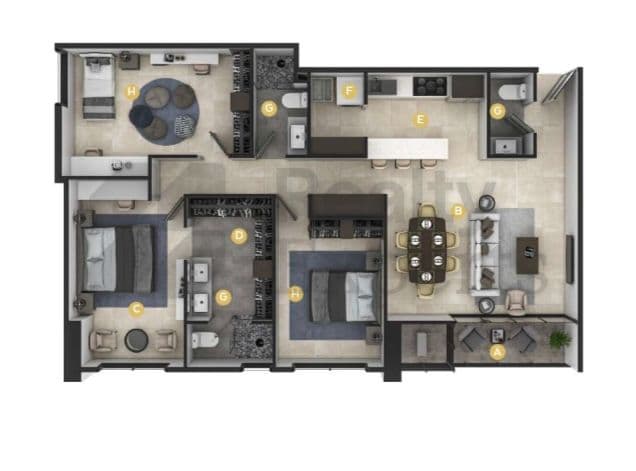 Departamentos en Venta en Residencial Dinastía
