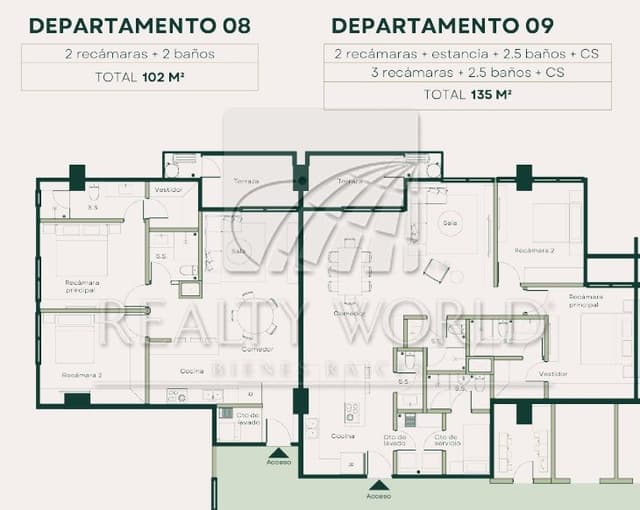 Departamentos en Venta en Valle Poniente