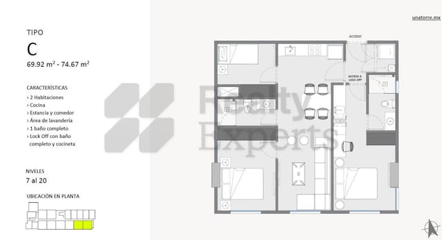 Departamentos en Venta en Centro