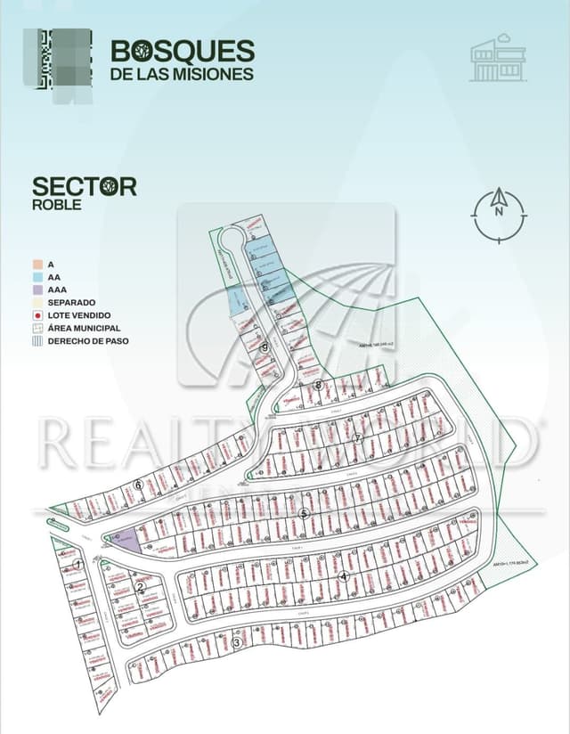 Terrenos en Venta en BOSQUES DE LAS MISIONES